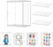 Dasellfa Vitrine Schaukasten Box Acryl Vitrine, Sammlervitrine mit Tür, Für Minifiguren, Figuren Vitrine Kleine, Action Figuren Spielzeug, Modellautos, Sammelfiguren (30*25*40cm(3))