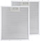 BlueXP Pack of 2 Cooker Hood Filters for AEG Cooker Hood White High Oil Storage Capacity High Temperature Resistance Replacement Part with 5 Layers