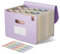 EcoStash Dokumentenmappe A4 12 Fächer, Weizenstroh Fächermappe Sortiermappe Bunte Datei Ordner Organizer, Akkordeon Aktenmappe Ordnungsmappe, BPA-frei, Zurück zur Natur, Gesundes Leben-Lavendelviolett