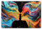 KitchenYeah© Platzsets Abwaschbar 6-Teilig 45x30 cm Tischsets Platzdeckchen rutschfeste Platzset Unterlage Tisch Set Esstisch Modern Placemats Kunst - Farbenfroh - Frau - Kunst - Abstrakt - Gesichter