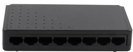 Koolenry PoE Switch 8 Port Ethernet Network Switch 6+2 PoE Injector Adapter for CCTV IP Cameras, High-Speed Data Transfer