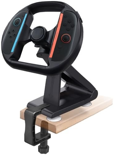 Switch 2 Lenkradsteuerung für Rennspiel – Pro Mini-Rennrad mit 4 Saugnäpfen, kompatibel mit Joycon 2 – verbesserte Griffigkeit und Bewegungssteuerung