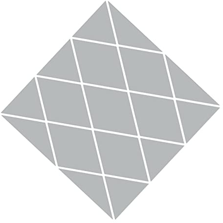 HOMSFOU 17 adesivi da parete a forma di rombo in acrilico a specchio, autoadesivi per casa, soggiorno, camera da letto e sfondo TV, facilmente rimovibili senza danni alla parete