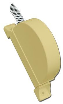 Recogedor de persiana exterior abatible PR02 con mecanismo para cinta de 18mm de ancho 17,5x3,2x12cm color marfil (incluye cin