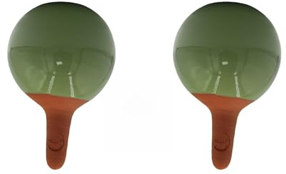 Ceramica Lutton | Duo Ollas da Piantare 25 cl Verde Pistacchio | Oyas in Terracotta Smaltata | Irrigazione automatica naturale per piante da appartamento | Sistema di Irrigazione Ecologica |