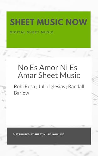 No Es Amor Ni Es Amar Sheet Music (Spanish Edition)
