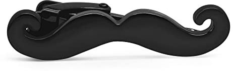 HONEY BEAR Pinces à Cravate Barbe Moustache pour la taille normale/étroite Col Homme Accessoires (Noir 3.8cm)