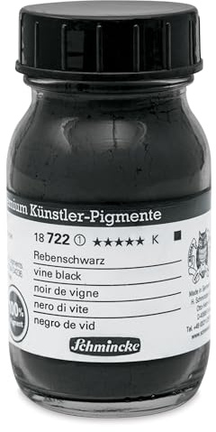 Schmincke feinste Künstler-Pigmente, Rebenschwarz - 100 ml