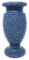 Blumenvase für Friedhof. blauer Granit