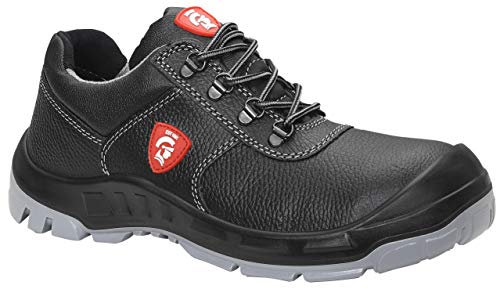 JORI Sicherheitsschuhe LENNY S3, Damen und Herren, Lederschuh, robust, Schwarz, Stahlkappe - Größe 38