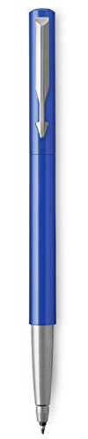 Parker Vector Rollerball Pen | Blue with Chrome Trim | Medium Point Blue Ink | Gift Box
