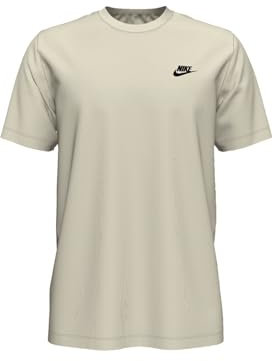 Nike Herren Club T-Shirt, Sail/Black, XL
