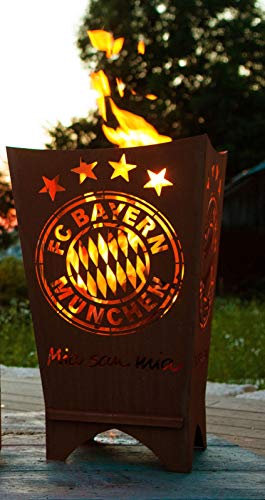FC Bayern Feuertonne/Feuerfaß/Feuerkorb ** Rost **