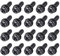 sourcing map M5 x 16mm Carbon Steel Phillips Pan Head Machine Screws Bolts Combine with Spring Washer and Plain Washers 20pcs