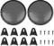 X AUTOHAUX 2pcs Grill Cover 12 Mesh Protector Speaker Cover Subwoofer Grill