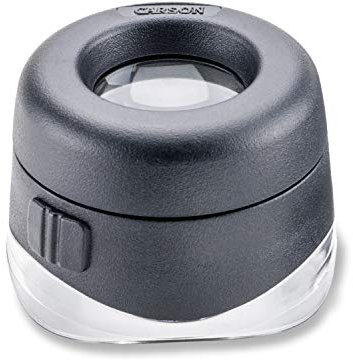 Carson VersaLoupe LED 10x Standlupe mit Fokusverstellung und Beleuchtung (LH-50)