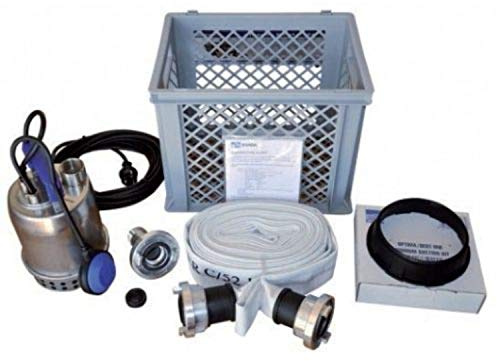 Bomba sumergible de achique, serie Fluset Best One MA-FS Kit de intervención rápida, para inundaciones, evacuación y trasiego de líquidos limpios, 0,25kW 0,33 CV, color gris (referencia: 6000003254)