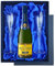 Monopole Blue Top Brut Champagne in Blue Presentation Set With Flutes 75cl 12.5% abv
