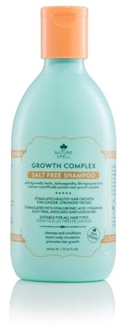 Nature Spell Haarwachstums-Shampoo 300 ml, Sulfatfrei, Mit ayurvedischen Kräutern, Stimuliert gesundes Haarwachstum, für alle Haartypen, Hergestellt in Großbritannien