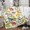 Kinder Dinosaurier Überwurfdecke Jurassic Tier Plüsch Bettdecke für Jungen Mädchen Teenager kawaii Tier Dinosaurier Fleecedecke alte Dino Sherpa Decke für Schlafzimmer Wohnzimmer Couch 150 x 200 cm