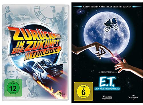 Zurück in die Zukunft - Trilogie/30th Anniversary [4 DVDs] & E.T. - Der Außerirdische (Remastered Version)