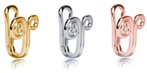 Mesnt Piercing Langue, Bijoux de Piercing Faux Piercing en Alliage, Tricolore