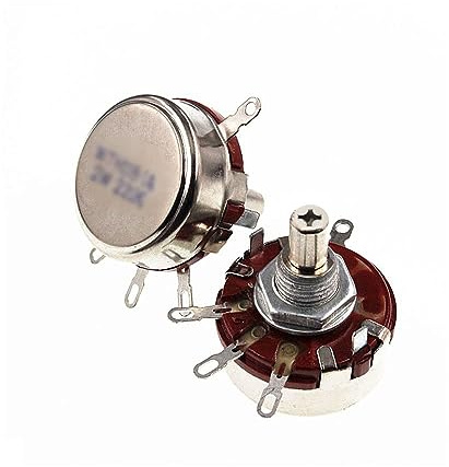 ezqnirk 5pcs wth118-1a 2W Rotary Potentiometer,2.2K Ohm