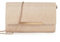 AFKOMST Carteras clutch para mujer, bolsos pequeños crossbody y bolsos de playa de paja de verano con correas de cadena crossbody, oro rosa