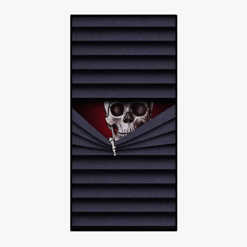 DOTERO Skull Strandtuch groß 100x200-Totenkopf Strandtuch XXL-Mikrofaser Badetuch groß-Trend Küstenschal Surftuch (A6,70x140cm)