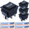 MKBKLLJY 4St. Momentaner Motorpolaritätsumkehr-Wippschalter DC 20A 12V DPDT 6Pin 3Position ON/Off/ON Motorsteuerungsschalter AC 110V-220V Automatischer Reset-Schalter mit Überbrückungsdrähten