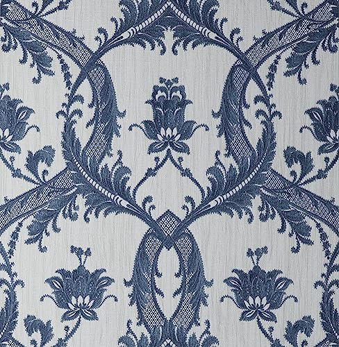 Fine Decor Milano 10 Floral Damask Blue