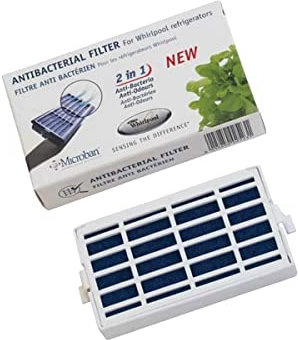 SOS Accessoire Antibakterieller Filter, kompatibel mit Kühlschrank, Gefrierschrank 481248048172 Bauknecht, Laden, Ignis, Kitchenaid, Whirlpool, Ikea Whirlpool