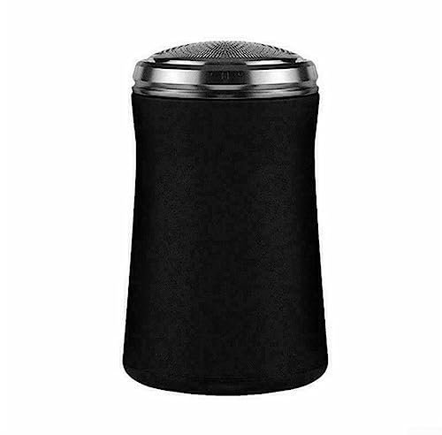 Mini Elektrorasierer für Männer, Gesichtshaarentferner für Frauen, Taschenformat Waschbarer Elektrorasierer, USB Wiederaufladbar, Schwarz