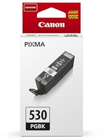 Canon PGI-530 Pigment Black Genuine Ink Cartridge - Compatible with PIXMA TS8750