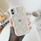 ZTOFERA Case for iPhone 11, Cute Curly Wave Frame Case with Flower Pattern, Transparent Soft TPU Shockproof Protective Bumper Cover for iPhone 11 6.1 - White Daisy
