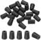 PATIKIL Kitchen Sink Rack Feet, 20 Pack 4mm IDx10mm OD Plastic Rack Bottom Protective Replacement Feet Wire Bumpers Protector for Sink Rack Bottom, Black