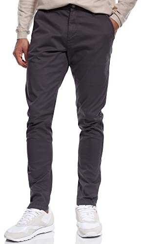 Indicode Herren Cherry modische Chinohose Stretchhose aus 98% Baumwolle | Bequeme Businesshose mit elastischem Anteil, Stoffhose, Sommerhose, Freizeithose, Casualhose für Männer