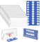 Dadabig 20 Pièces Badge Aimanté, 75 x 30 mm Badge Nom Aimanté Porte Badge Horizontal Badge Personnalisé Magnétique Porte Badge Plastique Horizontal pour Bureaux, écoles, Conférences