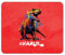 Shopagift Personalised Any Name T-Rex Dinosaur Mouse Mat Pad Brush Paint Splatter 24cm x 19cm