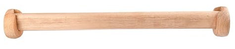 Runde Kleiderstange aus Holz, poliert, einfach zu installieren, Kleiderstangenhalter for Kleiderschrank, Flur, Badezimmer, Vorhang