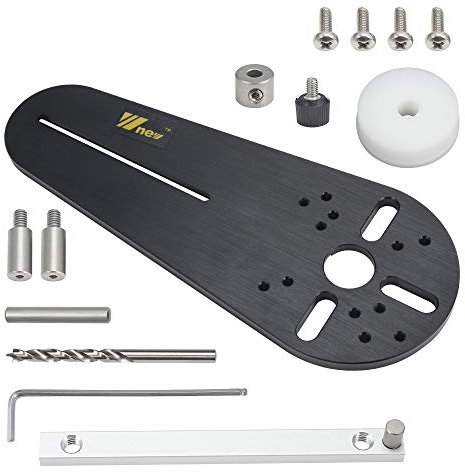 Circle Cutting Jig for Electric Hand Trimmer, Woodworking Circle Groove Wood Router Milling Circle Trimming Machine Woodworking Tools DIY Accessories (Type C)