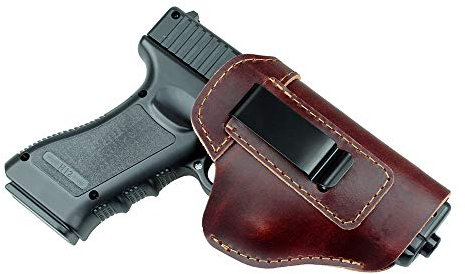 Hunting Holster Leather Gun Holster for G1ock 17 19 21 23 26 Beretta 92 Sig Sauer P226 SP2022 Tactical Concealed IWB (Black)