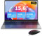 MAXLEGEN Ordenador Portátil 15,6 Pulgadas, 16GB DDR4 512GB SSD, In-Tel N95 Quad Core, FHD 1920 x 1080, Expansión TF, WiFi, BT5.0, Con Mouse