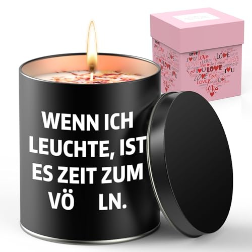 Valentinstag Kerze Geschenk für Ihn,9OZ Duftkerzen,Valentinstagsgeschenke | Dose-Kerze mit Gardenienduft, Lustige Valentinstag Geschenke für Männer Mann zum Jahrestag Geburtstag