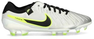 Nike Herren Tiempo Legend 10 Pro normalen Rasen Fußballschuh, Metallic Silver/Black-Volt, 43 EU