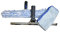 Glanzgenie Fensterwischer & Fenster-Abzieher von LEWI (35cm) | Fensterreinigungs-Set aus T-Träger mit Mikrofaser-Bezug & Abzieher | Ergonomischer Griff | gratis Ersatzgummi und Mikrofasertuch dazu