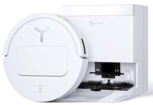 ECOVACS DEEBOT T50 PRO Omni Saugroboter mit Wischfunktion,Automatischer Befüllung und Entleerung,15000 Pa,Moppwäsche mit 75°C heißem Wasser, Ultradünn 81 mm