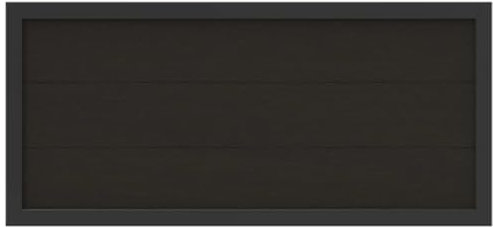 HORI Rahmenzaun WPC Sichtschutz Stecksystem Zaun Garten Gartenzaun Lamellenzaun Windschutz Zaunelemente I 180 x 90 cm I Anthrazit