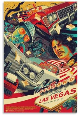 VTYTDCV Poster Fear And Loathing In Las Vegas, dekoratives Gemälde, Leinwand, Wandposter und Kunstdruck, moderne Familienschlafzimmer-Dekoration, Poster, 20 x 30 cm