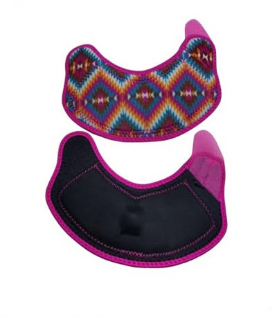 Klassische Hufglocken für Pferde – EIN Paar rutschfeste Hufglocken zum Schutz der Hufe(pink)